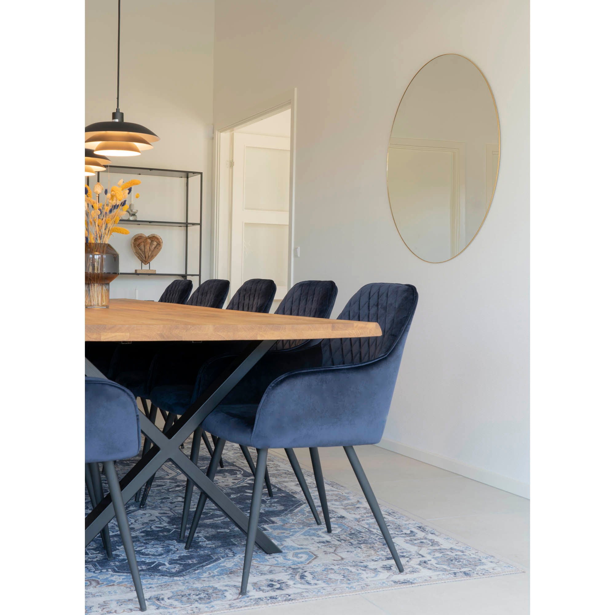 Jersey – Spiegel, Stahlrahmen in Gold